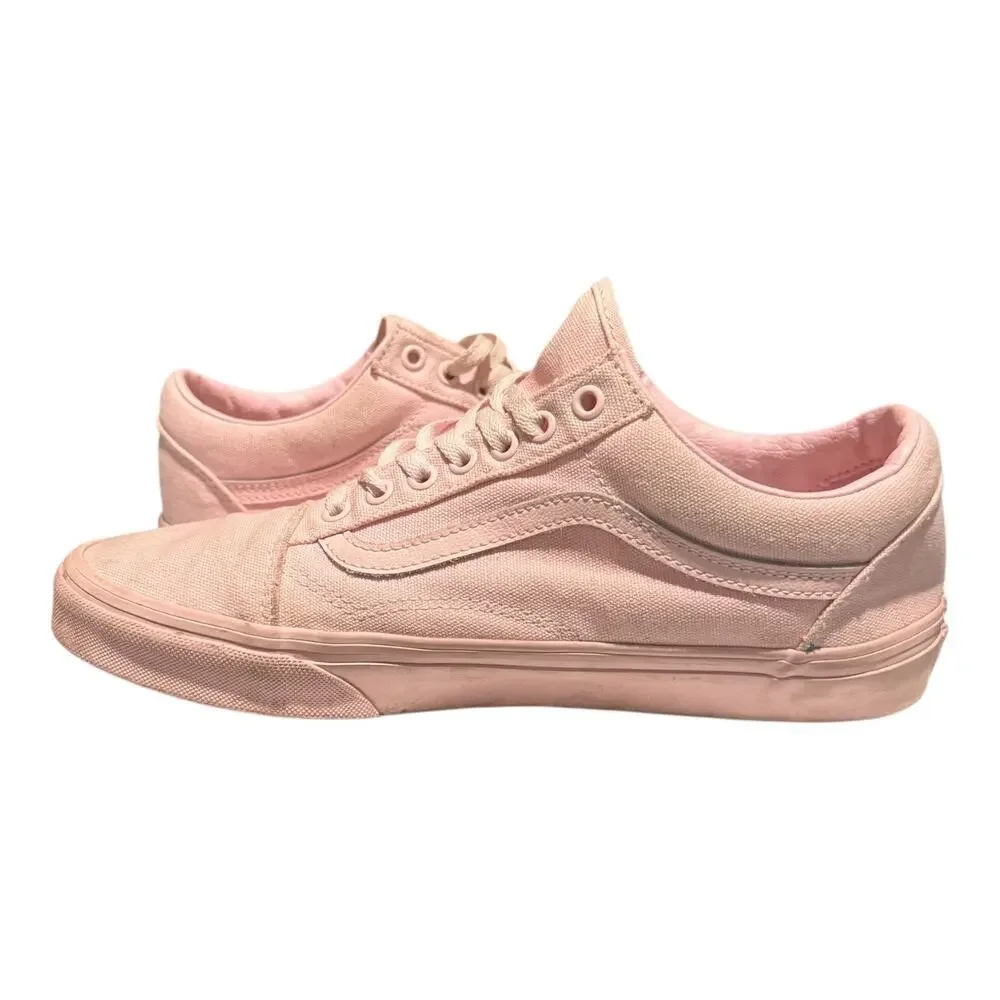 Vans Old Skool Men’s Size 10 Peach Pink Athletic Skate Walking Shoes Sneakers